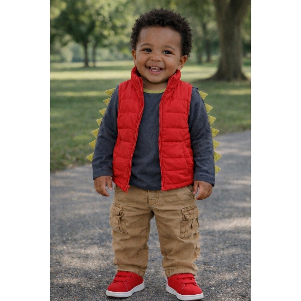 Tommy Bahama (3T)Long Sleeve Dinosaur Spikes Shirt